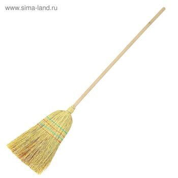 Веник Метла Сорго ЛЮКС на черенке